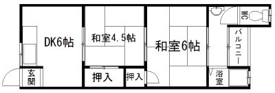 高安マンションの間取り画像
