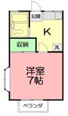 グリーンハイツBの間取り画像