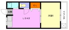 三栄マンションの間取り画像