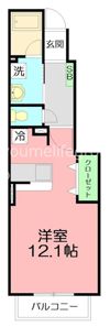 ベルグラースの間取り画像