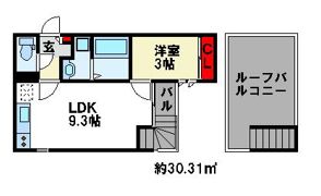 Grandtic Piece（グランディックピエス）二日市の間取り画像