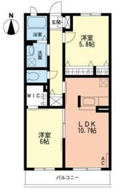 クレール山下の間取り画像