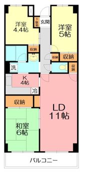 翠峯壱番館の間取り画像