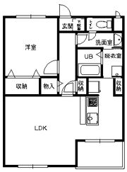 ウエストガーデンの間取り画像