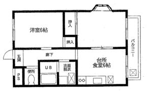 ヒルハイツ中田の間取り画像