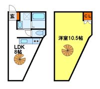YCN都府楼の間取り画像