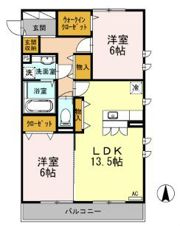 グラン レーヴ Iの間取り画像