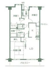 エクセレントコート三枝木の間取り画像