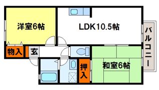 セジュール萩尾の間取り画像