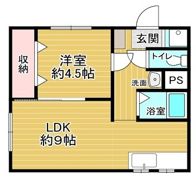 辻野ハイツの間取り画像