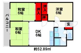 パールシャトーの間取り画像