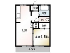 桔梗台ハイムの間取り画像