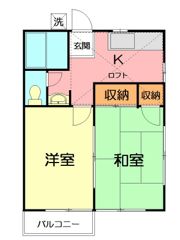 カーサー城廻の間取り画像