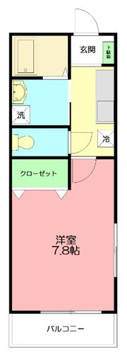 バイオレット倉田の間取り画像