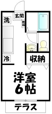 サンシティ岩原の間取り画像