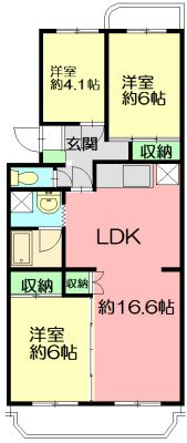 テレパレス辻堂西海岸B棟の間取り画像