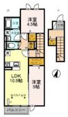 ヴィルヌーヴ B棟の間取り画像