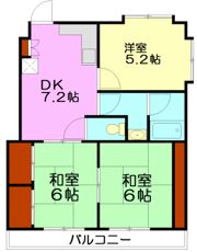 ハイツ江原の間取り画像