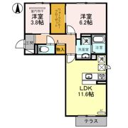 D-room賀茂の間取り画像