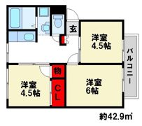 石坂ハイツの間取り画像