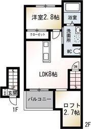 CASCADE MOTOMACHI（カスケードモトマチ）の間取り画像