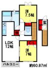 山ぼうしの間取り画像