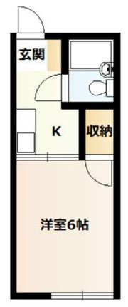 シティハイムコーポ広瀬の間取り画像