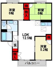 セジュール・レスポワールの間取り画像