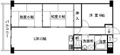 秀和八尾陽光園レジデンスの間取り画像