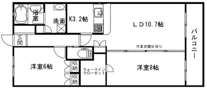 ローレルコート久宝寺リーデンスタワーの間取り画像