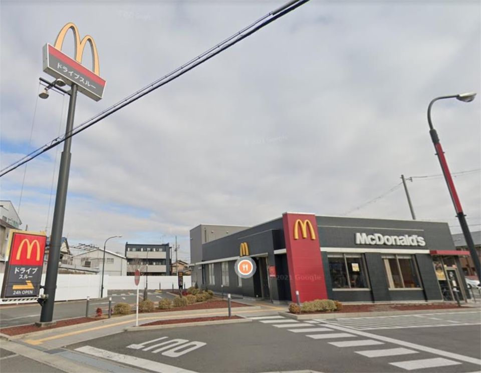 近くのマクドナルド 東大阪柏田店まで455m(徒歩6分)