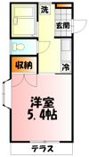 ヤマミチハイツの間取り画像