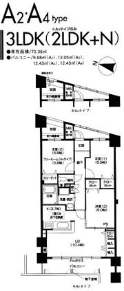 グラシア久宝園の間取り画像