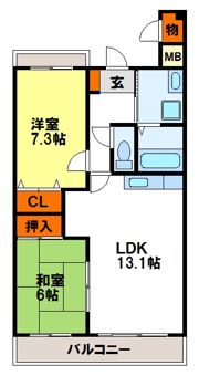 M’sテラスの間取り画像