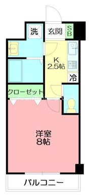 フローラ東戸塚の間取り画像