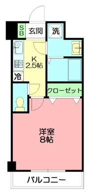 フローラ東戸塚の間取り画像