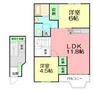 アンソレイユの間取り画像