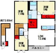 ヴィヴァーチェの間取り画像