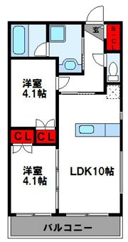 シリウス名島の間取り画像