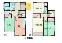 弥勒寺島野貸家の間取り画像