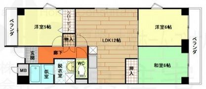 ミョーコウサンロードの間取り画像