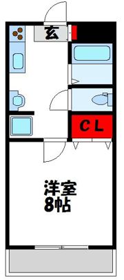 ロジュマン古賀Iの間取り画像