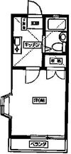 湘南台ドミール21Aの間取り画像