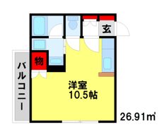 パルメゾン二日市弐番館の間取り画像