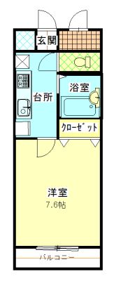ヴィラハピネスの間取り画像