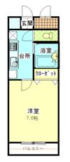 ヴィラハピネスの間取り画像