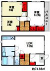 クレール筑紫駅前の間取り画像
