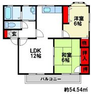 コモンシティ光ヶ丘Bの間取り画像