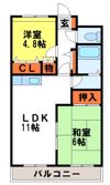 ベルメゾンきららIの間取り画像