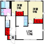 シャルマン佐野の間取り画像